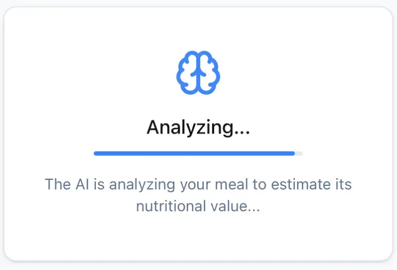 Step 2: AI analyzes your meal
